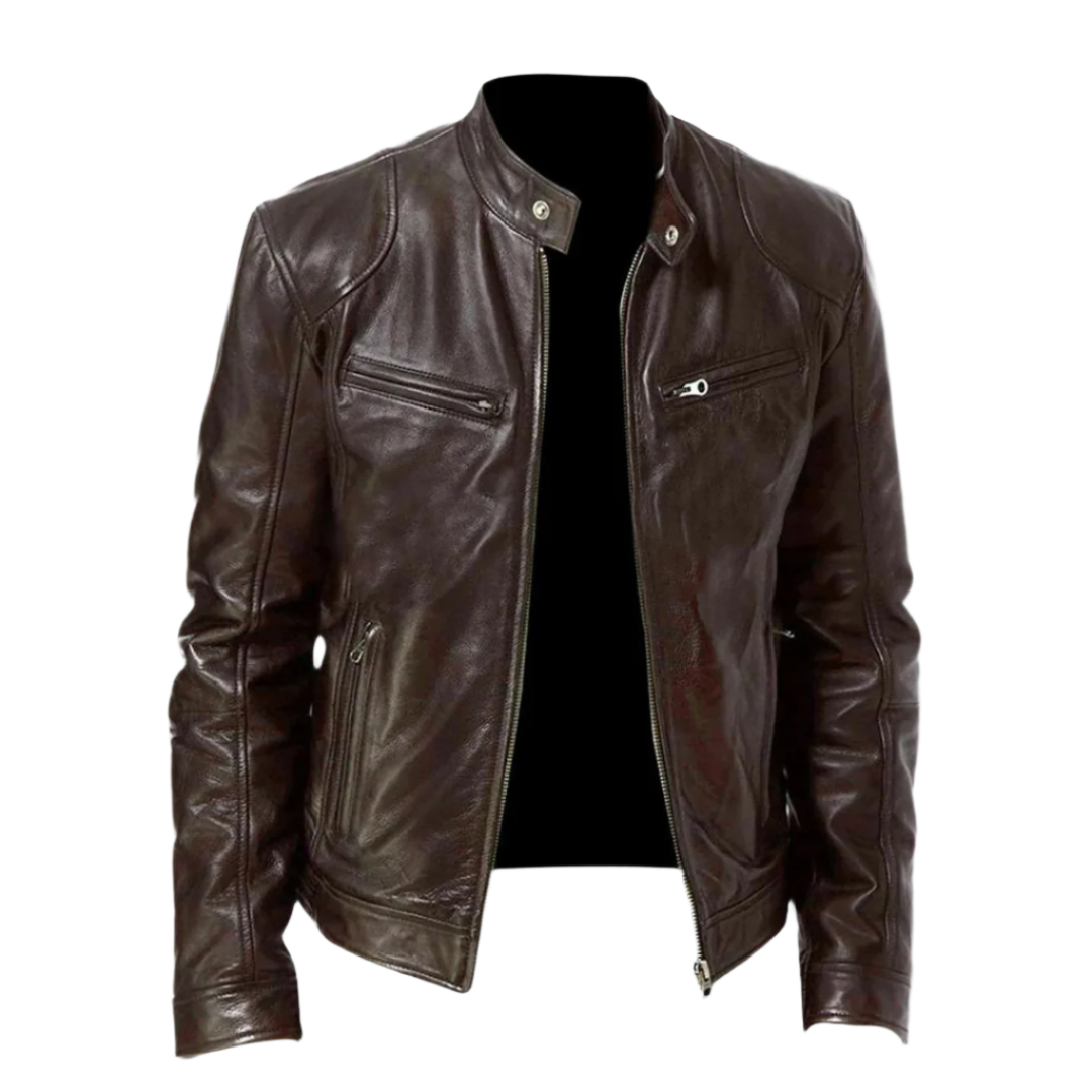 David Homme Leather Jacket – Elegant & Durable Blouson with Modern and Comfortable Style