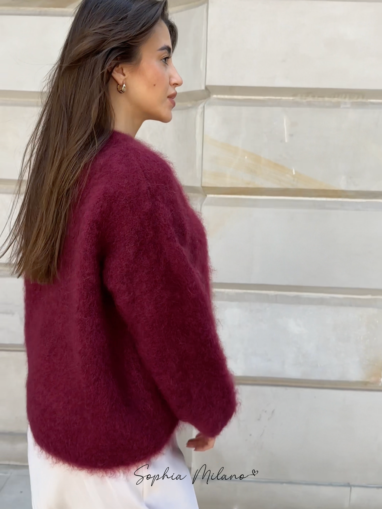 Aurora Pull Femme Luxe en Mohair – Oversize, Soft and Elegant for All Occasions