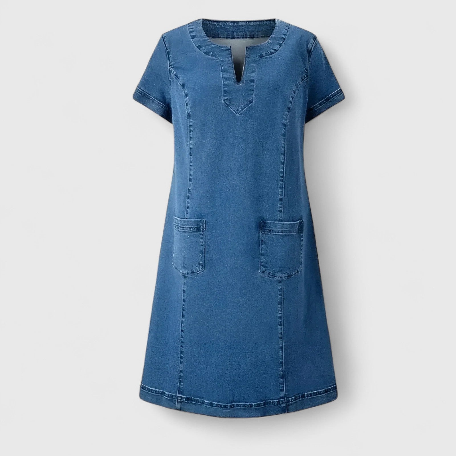 Denim Dress – Breathable Fabric & Soft Touch Fabric