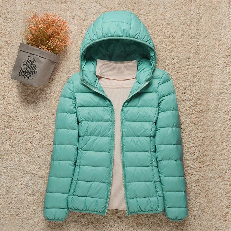 Daphne Mid-Season Jacket Women – Lightweight Down Jacket with Elegant Hood & Slim Fit