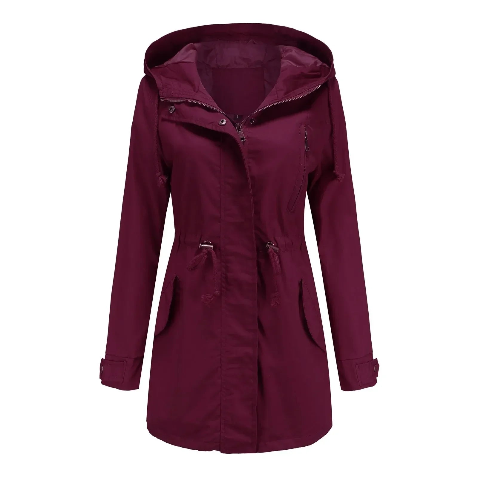 Stella Parka Long Woman – Integrated Hood, Warm Insulation & Zipper Closure