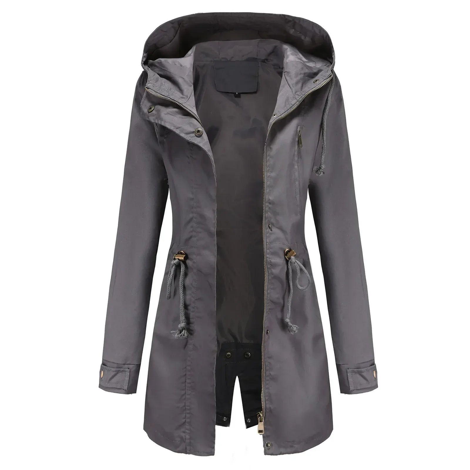 Stella Parka Long Woman – Integrated Hood, Warm Insulation & Zipper Closure