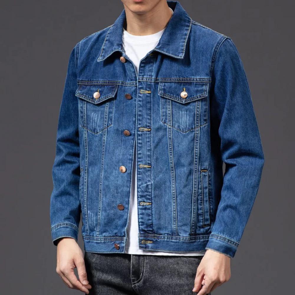 Yuvan Men's Jacket – Elegant Button Jacket with Practical Front Pockets & Modern Style