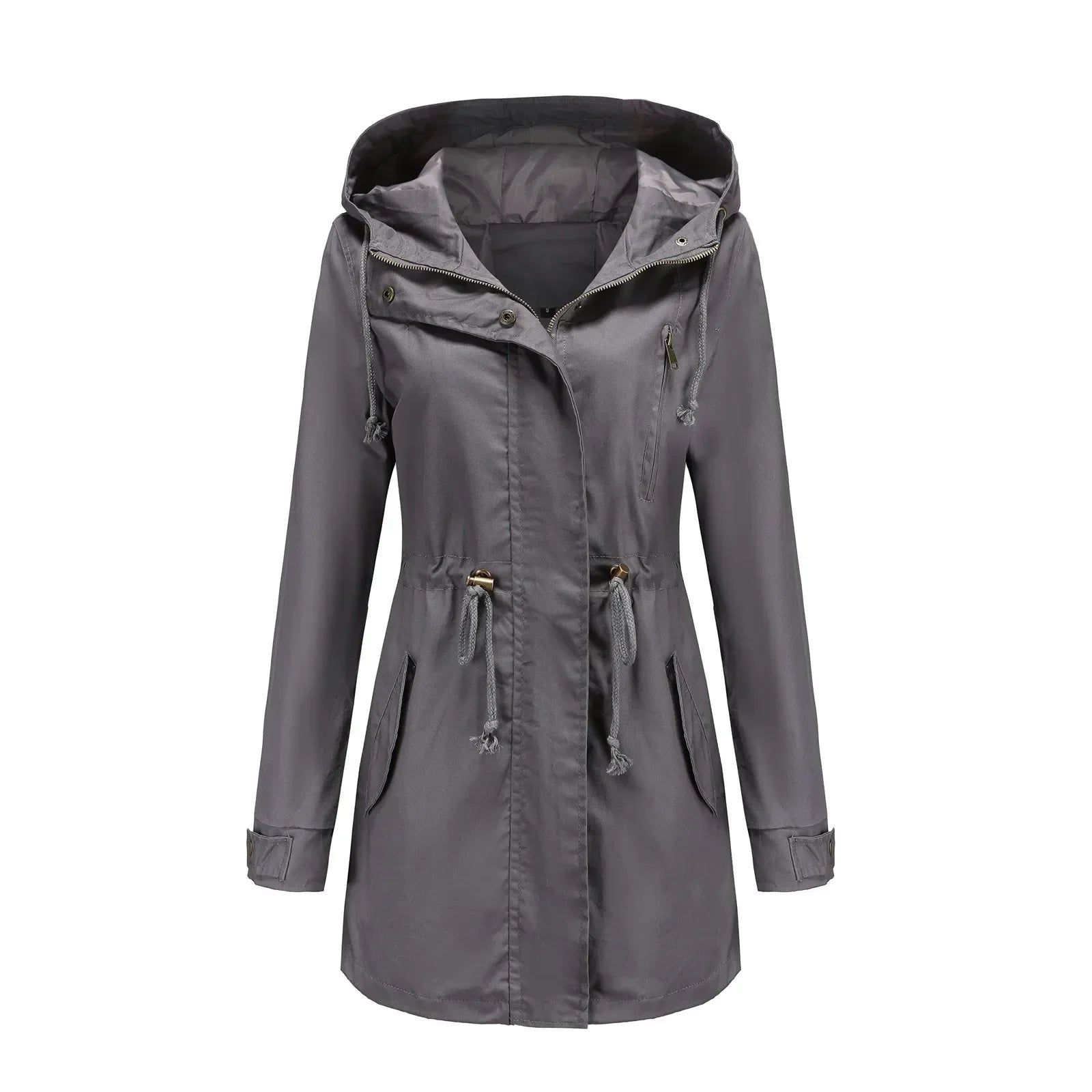 Stella Parka Long Woman – Integrated Hood, Warm Insulation & Zipper Closure