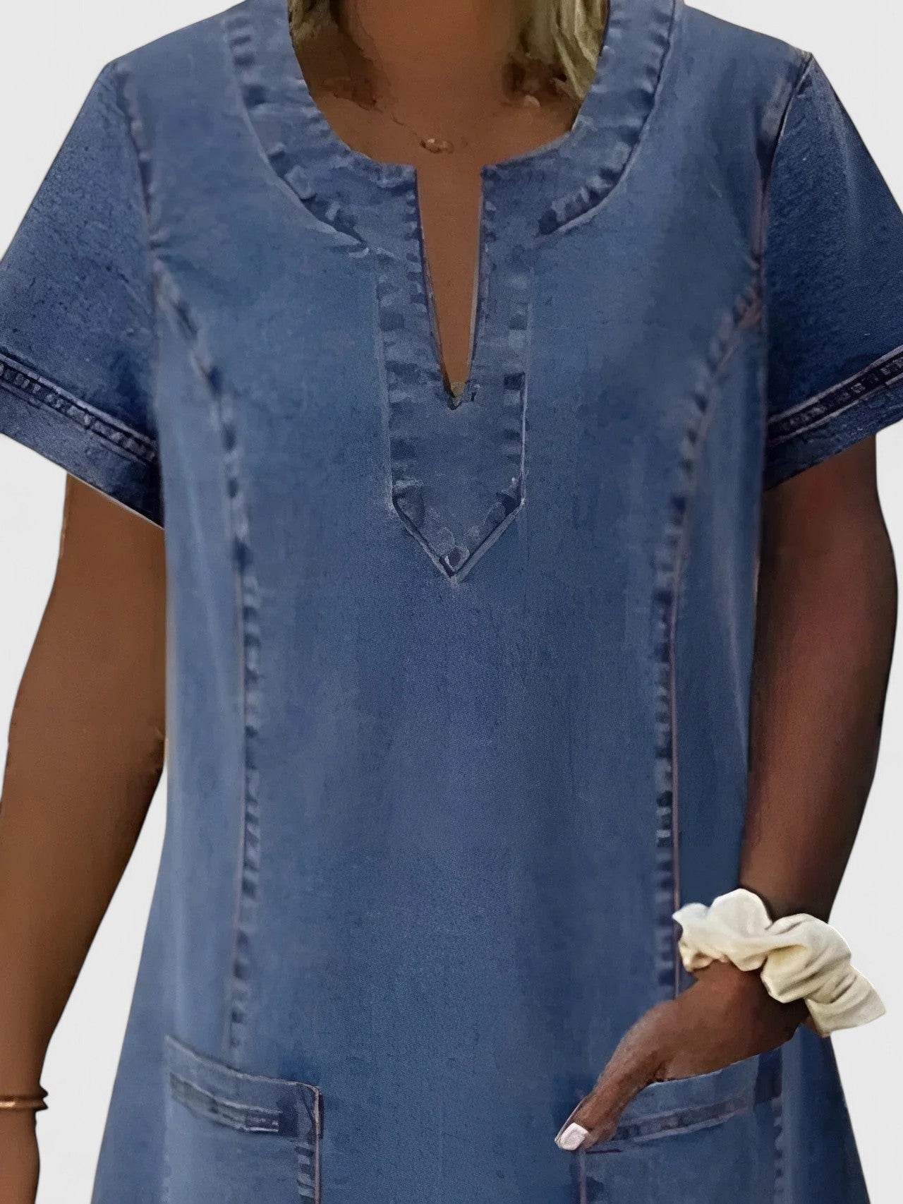 Denim Dress – Breathable Fabric & Soft Touch Fabric