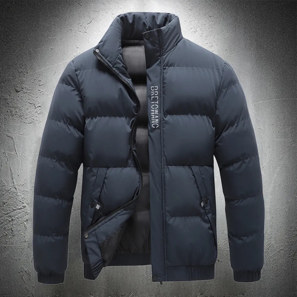 Zykai Slim Fit Men's Down Jacket – Lightweight and Warm Water-Repellent Puffer Jacket