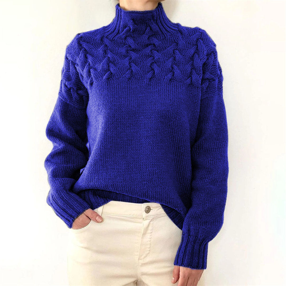 Mikayla Pull Femme – Turtleneck Sweater in Warm & Elegant Knit for Winter