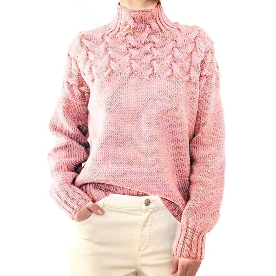 Mikayla Pull Femme – Turtleneck Sweater in Warm & Elegant Knit for Winter