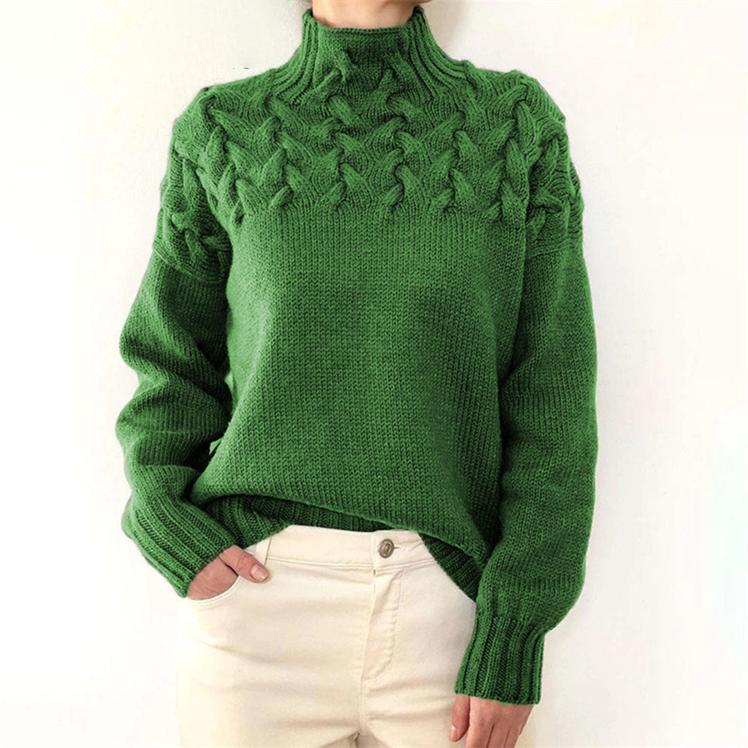 Mikayla Pull Femme – Turtleneck Sweater in Warm & Elegant Knit for Winter