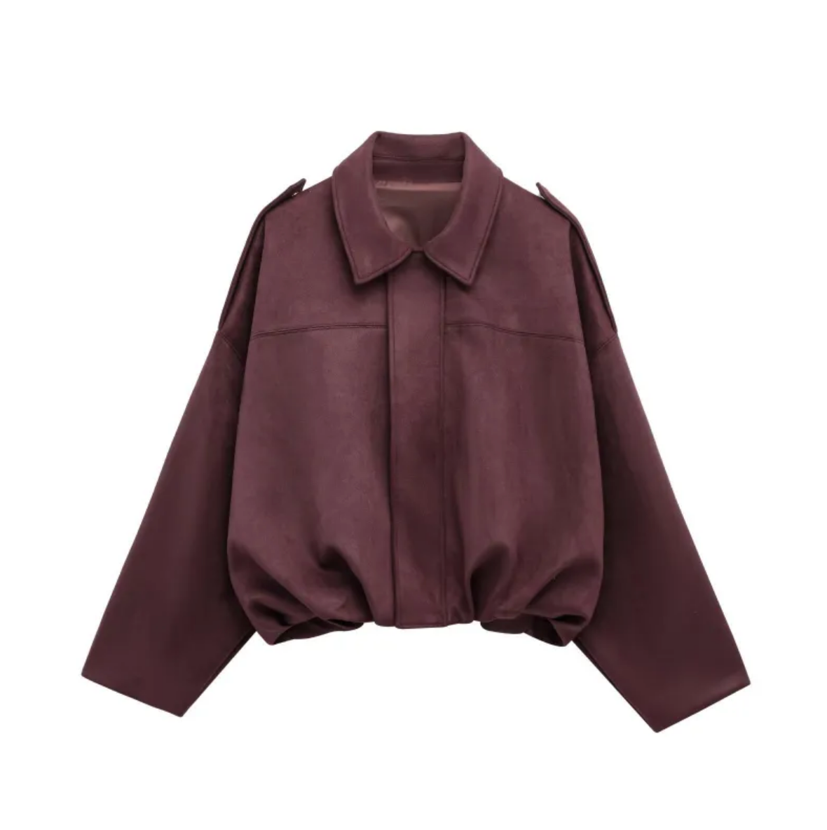Isla Veste Femme en Daim – Elegant Oversize Jacket with Modern Cut & Soft Comfort