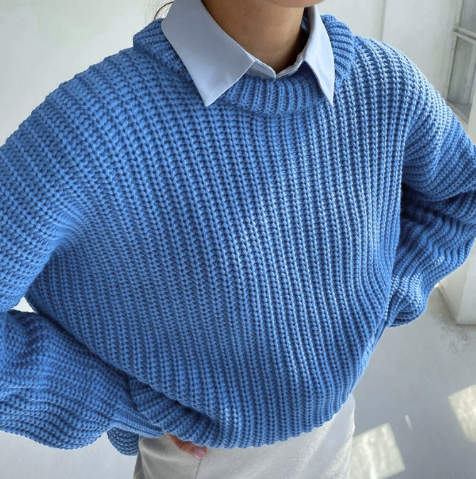 Heidi Sweater Woman – Oversize Sweater in Soft Chic & Comfortable Knit for Mid-Season