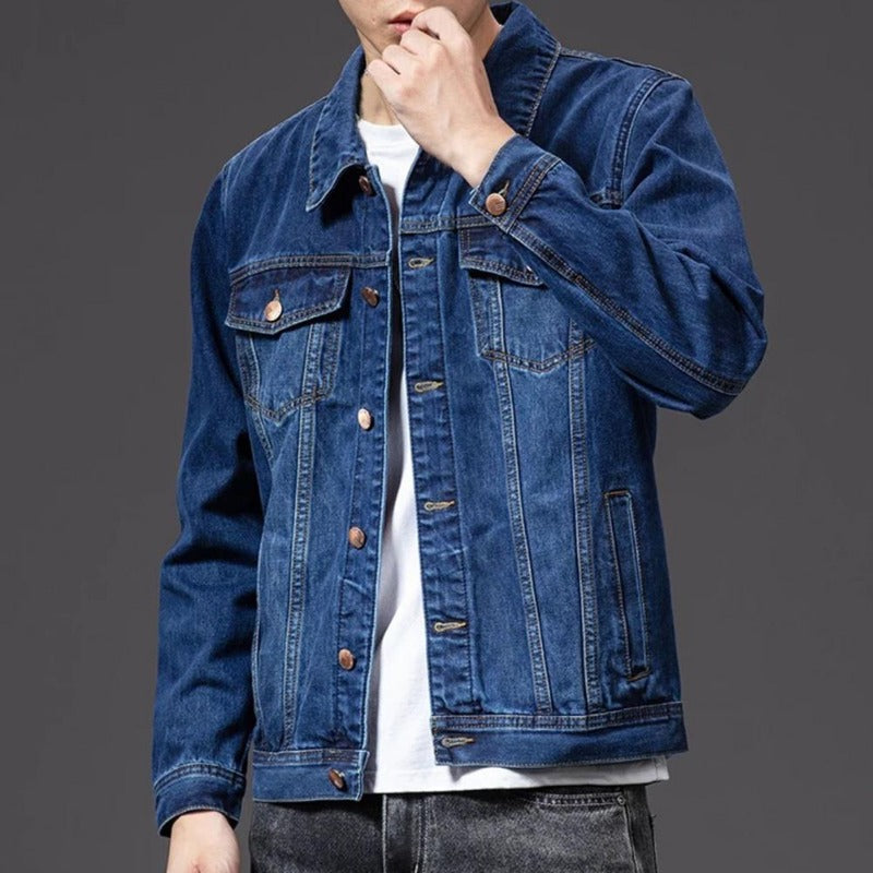 Yuvan Men's Jacket – Elegant Button Jacket with Practical Front Pockets & Modern Style