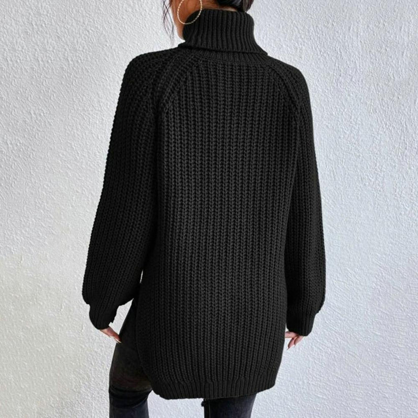 Karah Turtleneck Sweater for Women – Knit Sweater with Comfortable Fit & Elegant High Collar