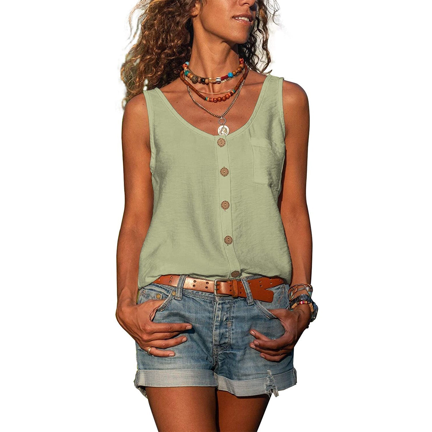 Blisse Women's Tank Top – Elegance Ibiza, Flattering Fit & Premium Materials
