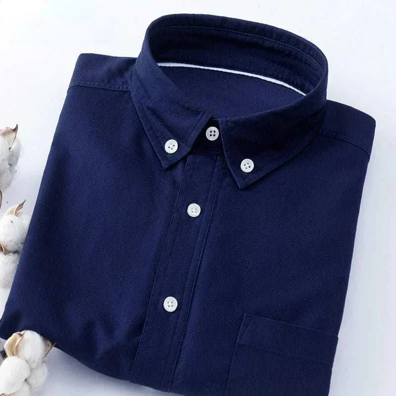 Slim Fit Button-Up Long Sleeve Shirt – Smart Casual Essential