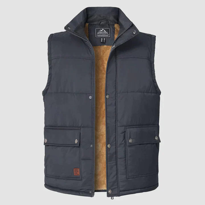 Mark Men's Gilet – Sleeveless Bodywarmer with Practical Pockets & Daily Comfort