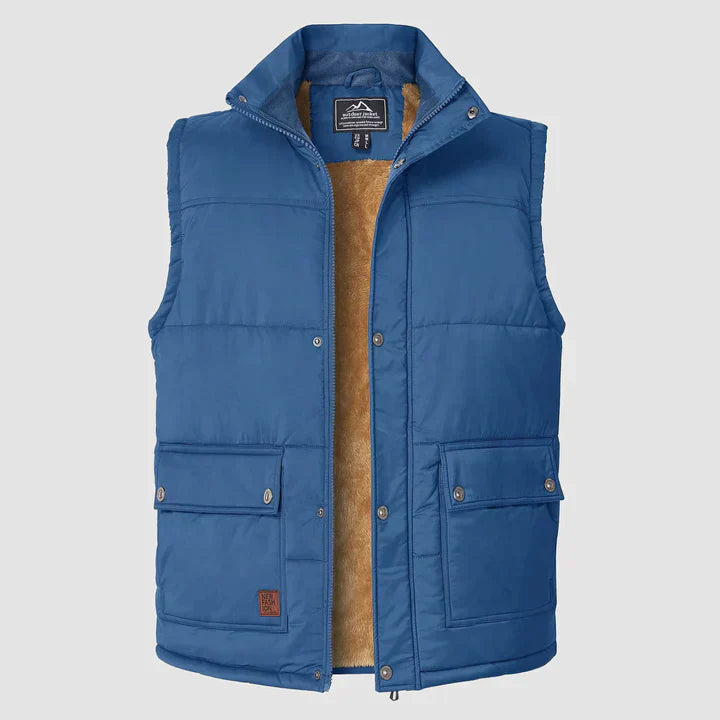 Mark Men's Gilet – Sleeveless Bodywarmer with Practical Pockets & Daily Comfort