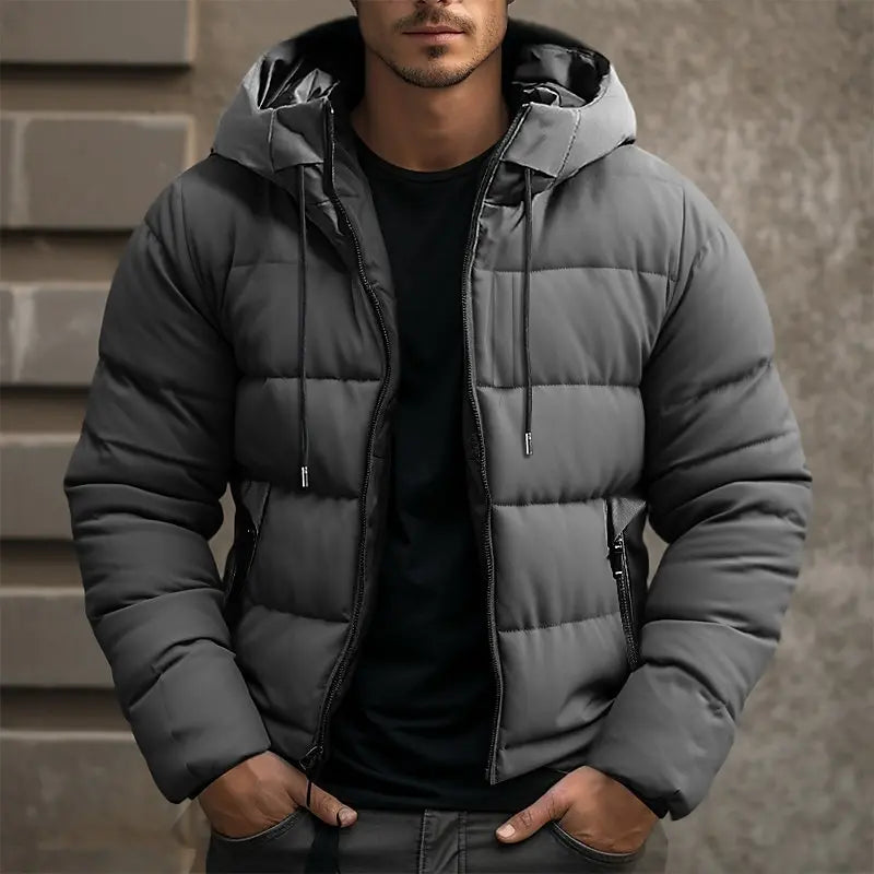 Marvin Men's Coat – Long Warm & Comfortable Winter Jacket with Practical Pockets