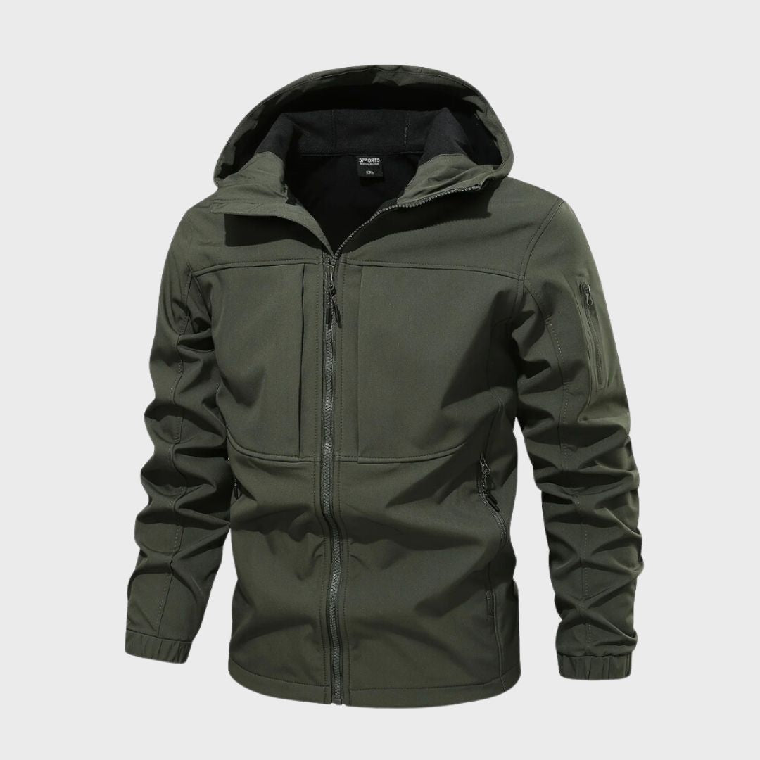 Magnus Veste Softshell Homme – Waterproof Breathable with Hood & Zipped Pockets
