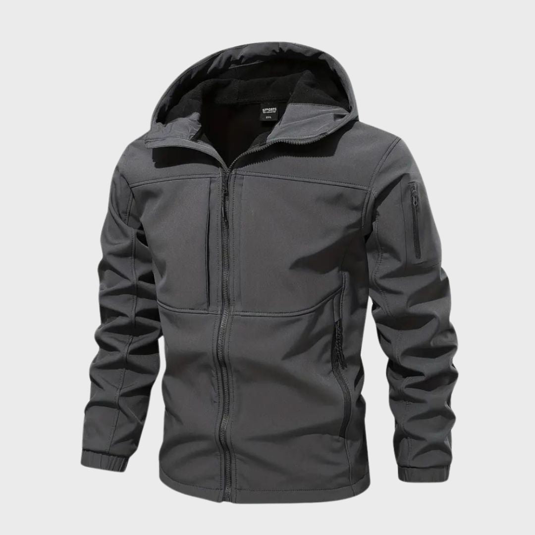 Magnus Veste Softshell Homme – Waterproof Breathable with Hood & Zipped Pockets