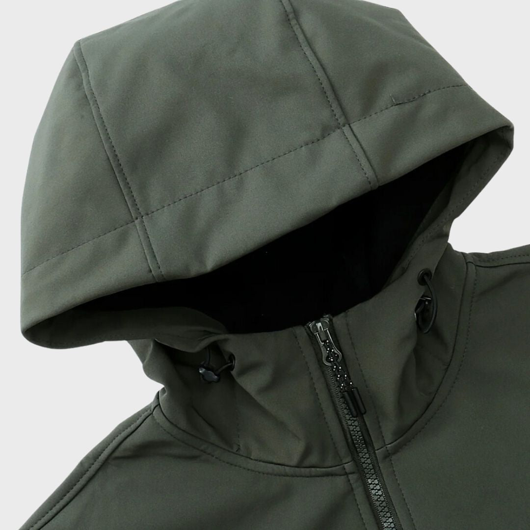 Magnus Veste Softshell Homme – Waterproof Breathable with Hood & Zipped Pockets