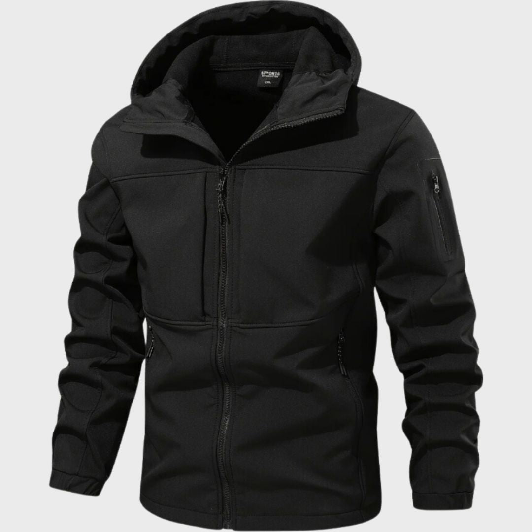 Magnus Veste Softshell Homme – Waterproof Breathable with Hood & Zipped Pockets