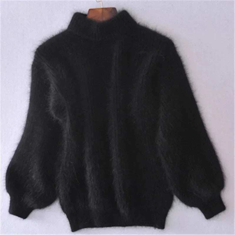 Taylor Pull Woman – Soft Fluffy Sweatshirt in Light Blue, Warmth & Casual Winter Style