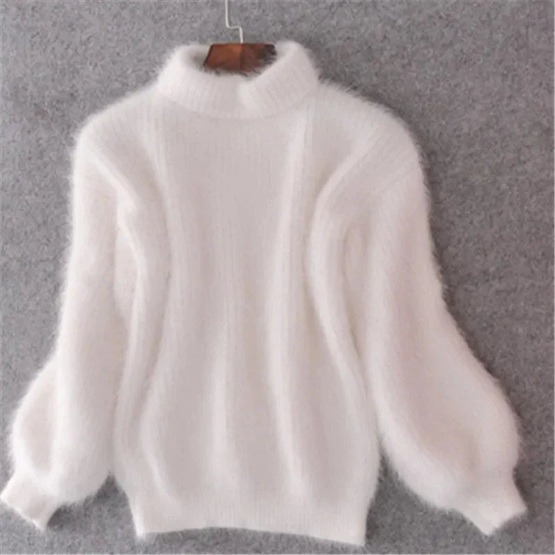 Taylor Pull Woman – Soft Fluffy Sweatshirt in Light Blue, Warmth & Casual Winter Style