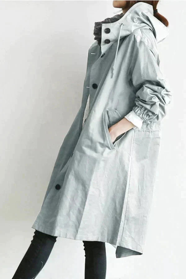 Elizabeth Raincoat for Women – Urban Waterproof with Oversize Breathable Hood