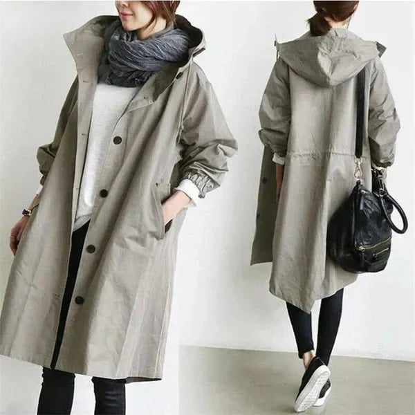 Elizabeth Raincoat for Women – Urban Waterproof with Oversize Breathable Hood