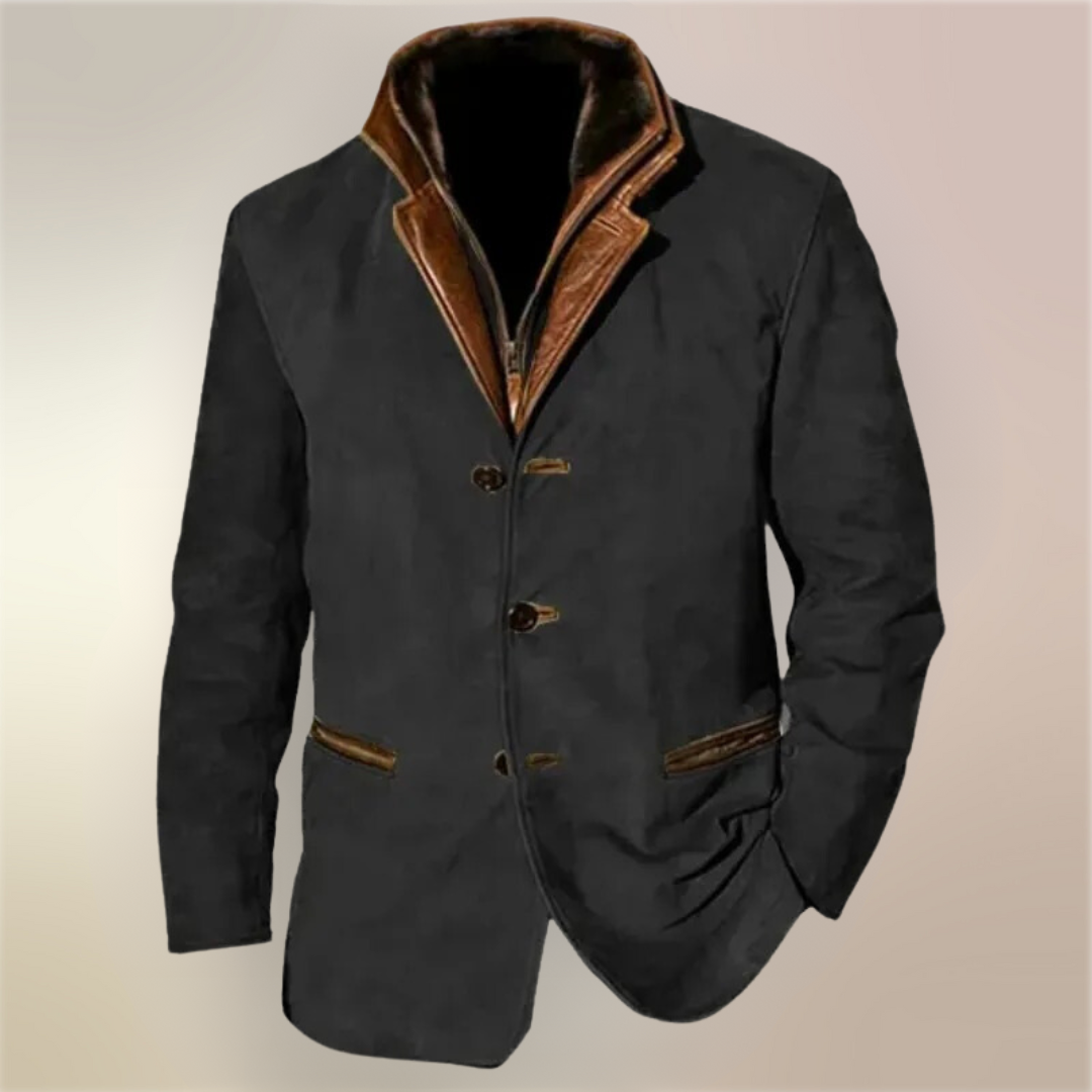 Aaron Jacket Vintage Men – Classic Elegant Jacket Retro Style & Modern Comfort