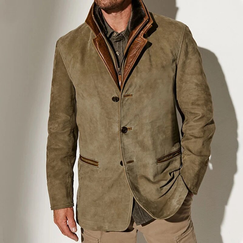 Aaron Jacket Vintage Men – Classic Elegant Jacket Retro Style & Modern Comfort
