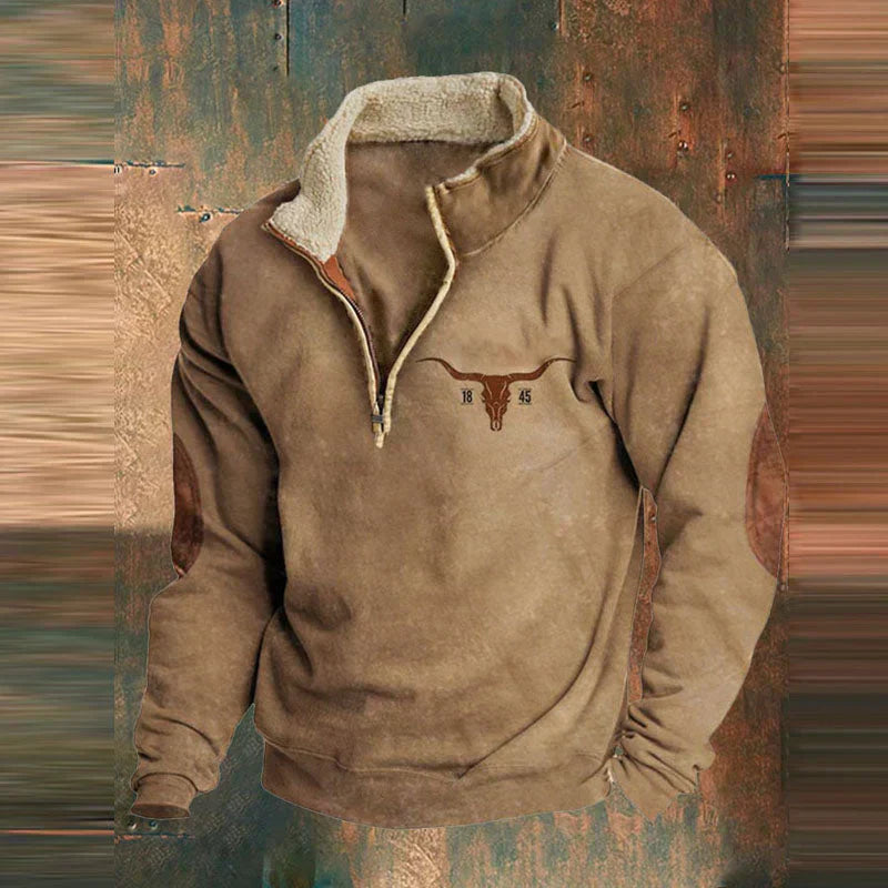 Ethan Pull Homme – Modern Zip-Up Sweater in Soft & Comfortable Cotton with Chic Style