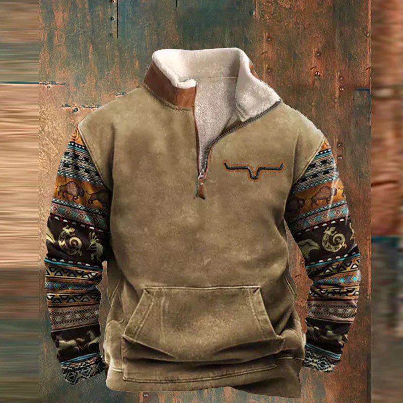 Ethan Pull Homme – Modern Zip-Up Sweater in Soft & Comfortable Cotton with Chic Style