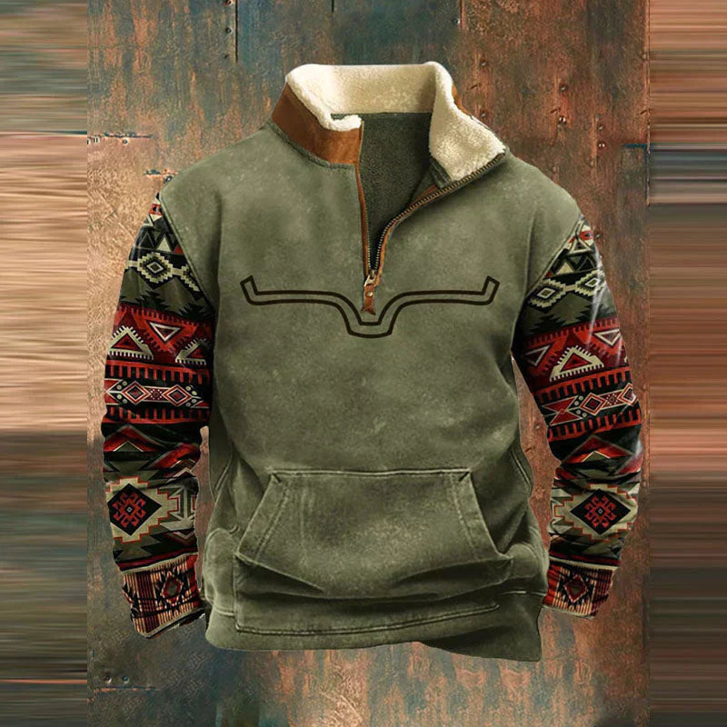 Ethan Pull Homme – Modern Zip-Up Sweater in Soft & Comfortable Cotton with Chic Style