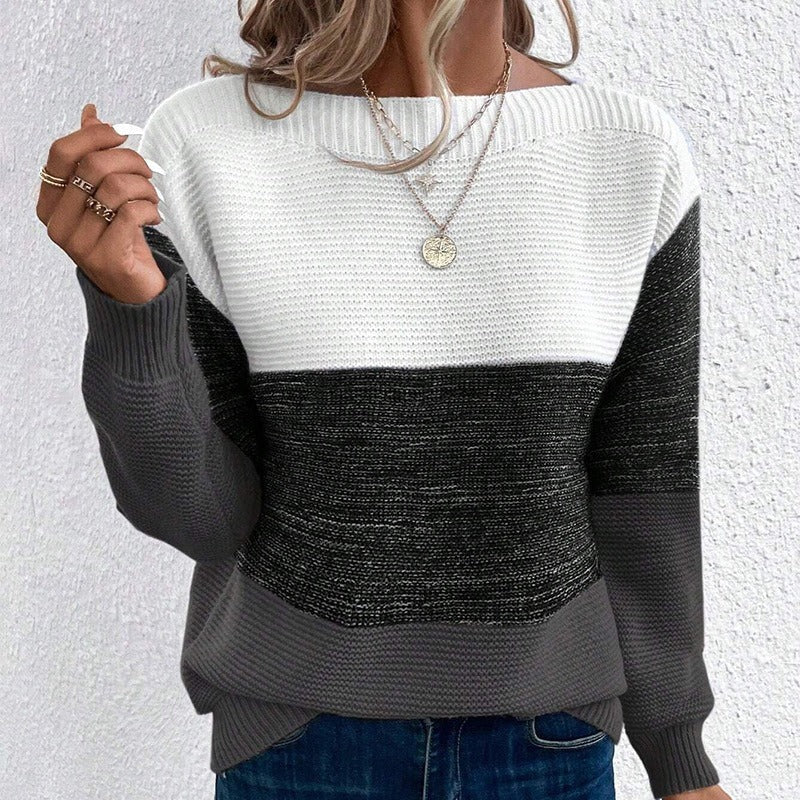 Kennedy Women's Winter Sweater in Thick Knit – Warm Long Sleeve Sweater with Casual Straight Cut