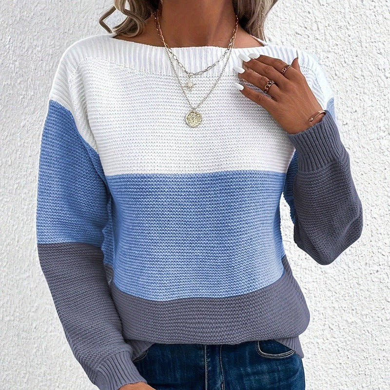 Kennedy Women's Winter Sweater in Thick Knit – Warm Long Sleeve Sweater with Casual Straight Cut