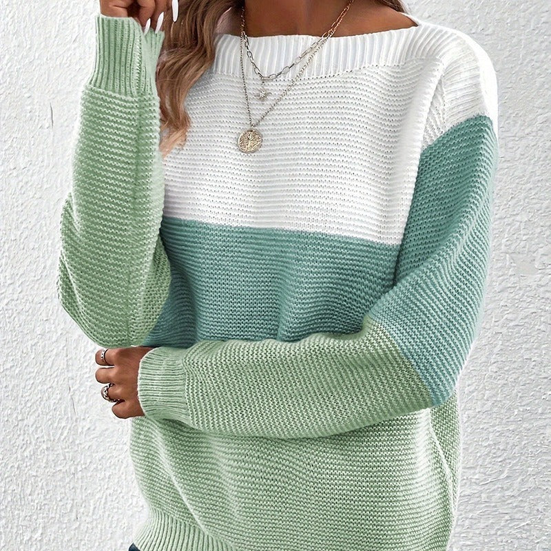 Kennedy Women's Winter Sweater in Thick Knit – Warm Long Sleeve Sweater with Casual Straight Cut