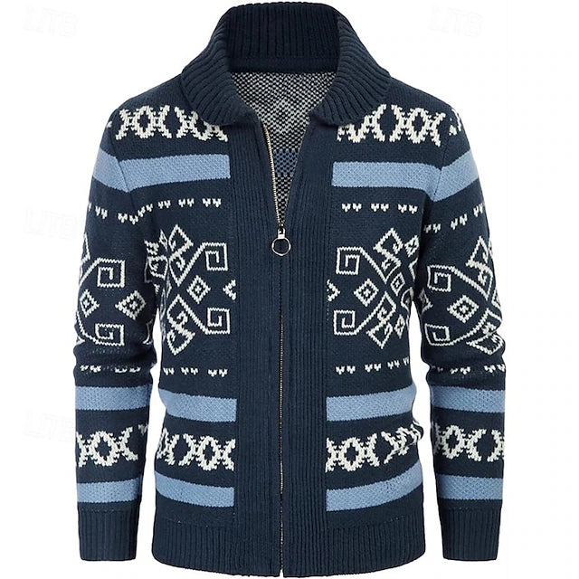 Men's Wool Zip Vest – Warm Knit, Elegant Cut & Classic Collar