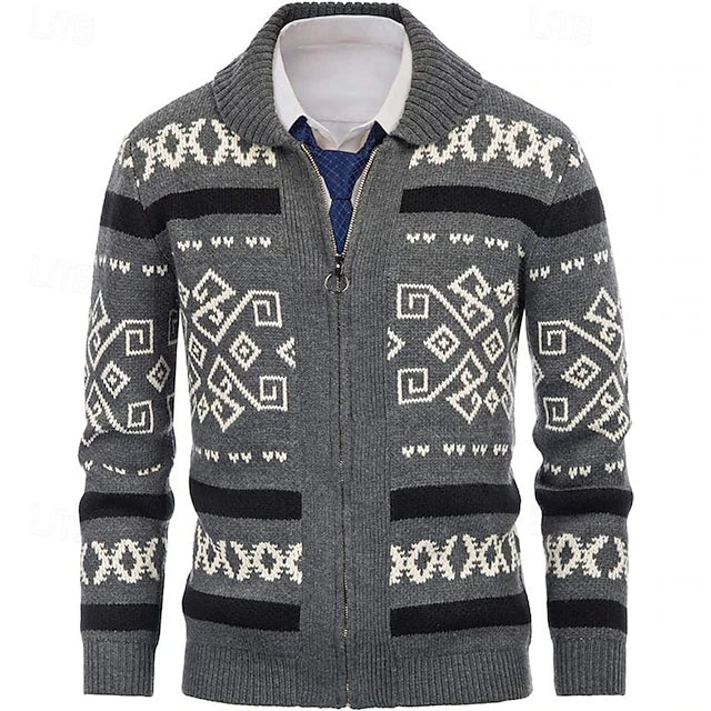 Men's Wool Zip Vest – Warm Knit, Elegant Cut & Classic Collar