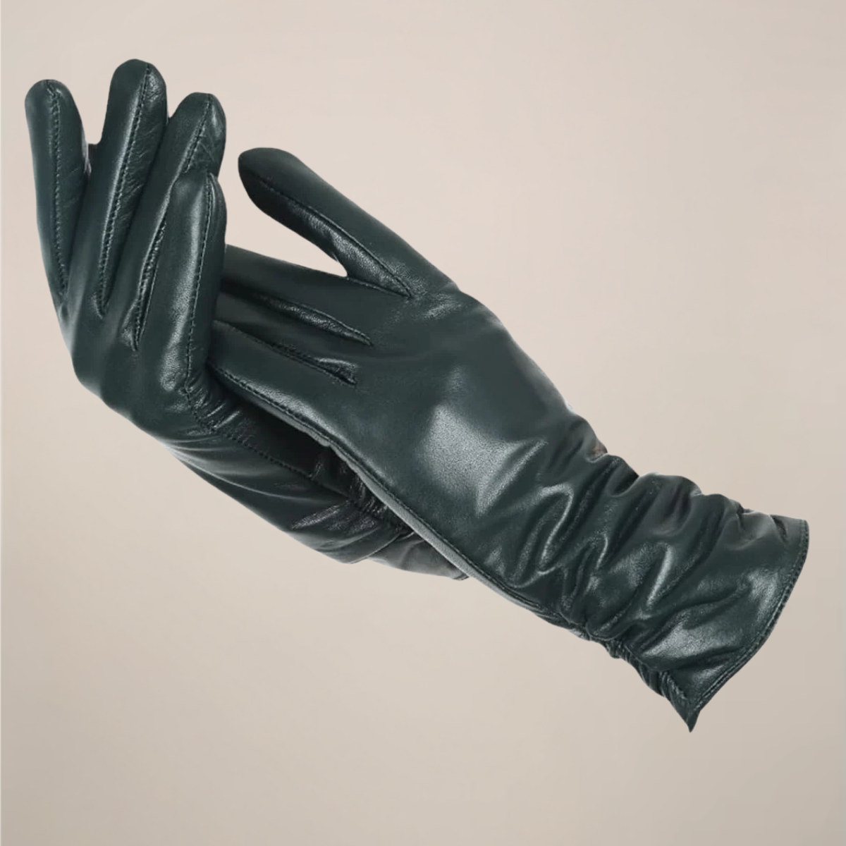 Women’s Classic Gloves – Elegant Ruched Wrist Design