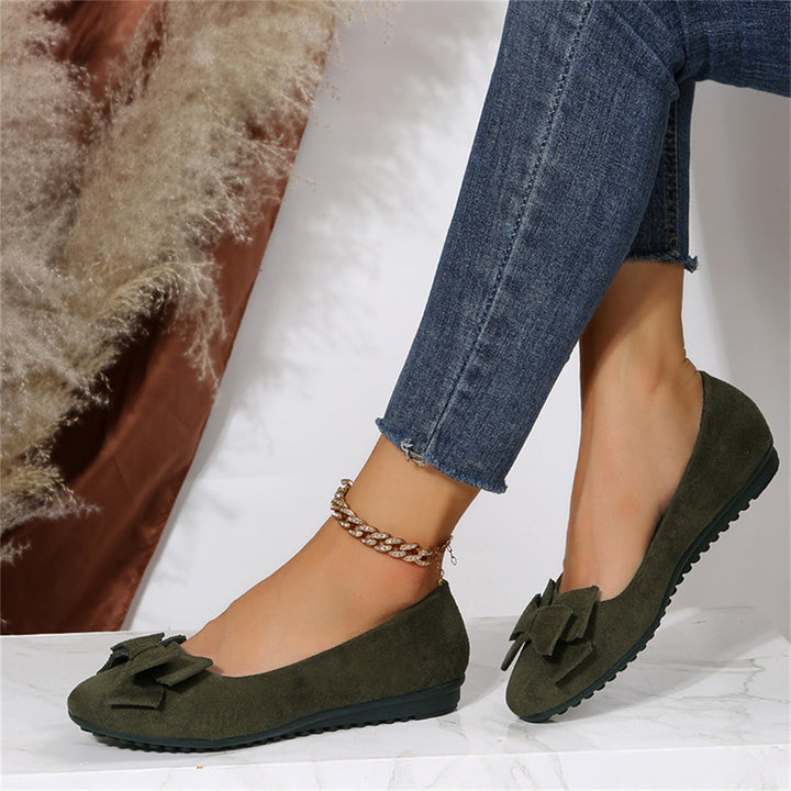 Women’s Comfort Flats – Supportive Bow Detail Shoes for Everyday Elegance