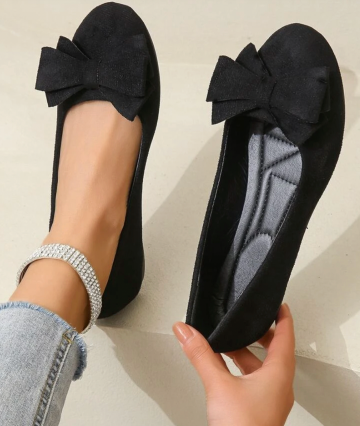 Women’s Comfort Flats – Supportive Bow Detail Shoes for Everyday Elegance