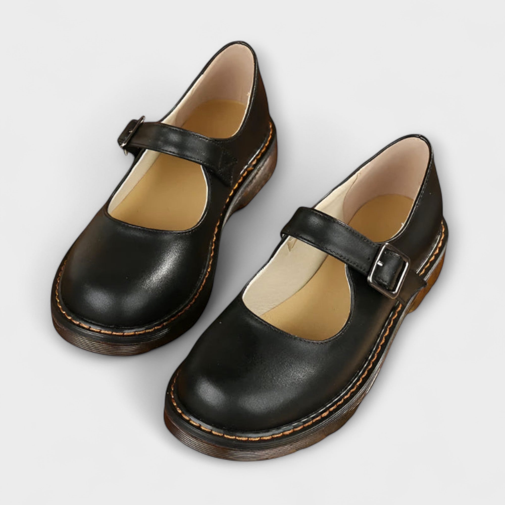 Women’s Classic Mary Jane Shoes – Buckle Strap Flats