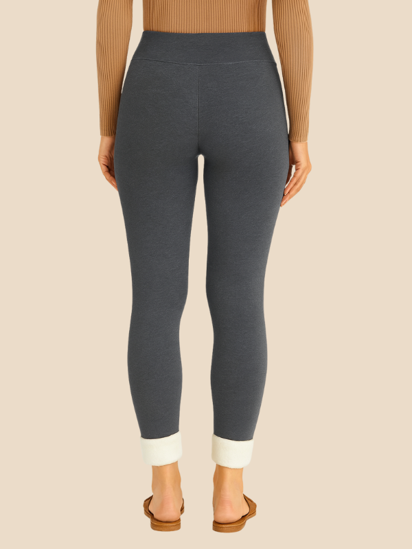 Women’s Fleece-Lined Winter Leggings – High Waist Slim Fit