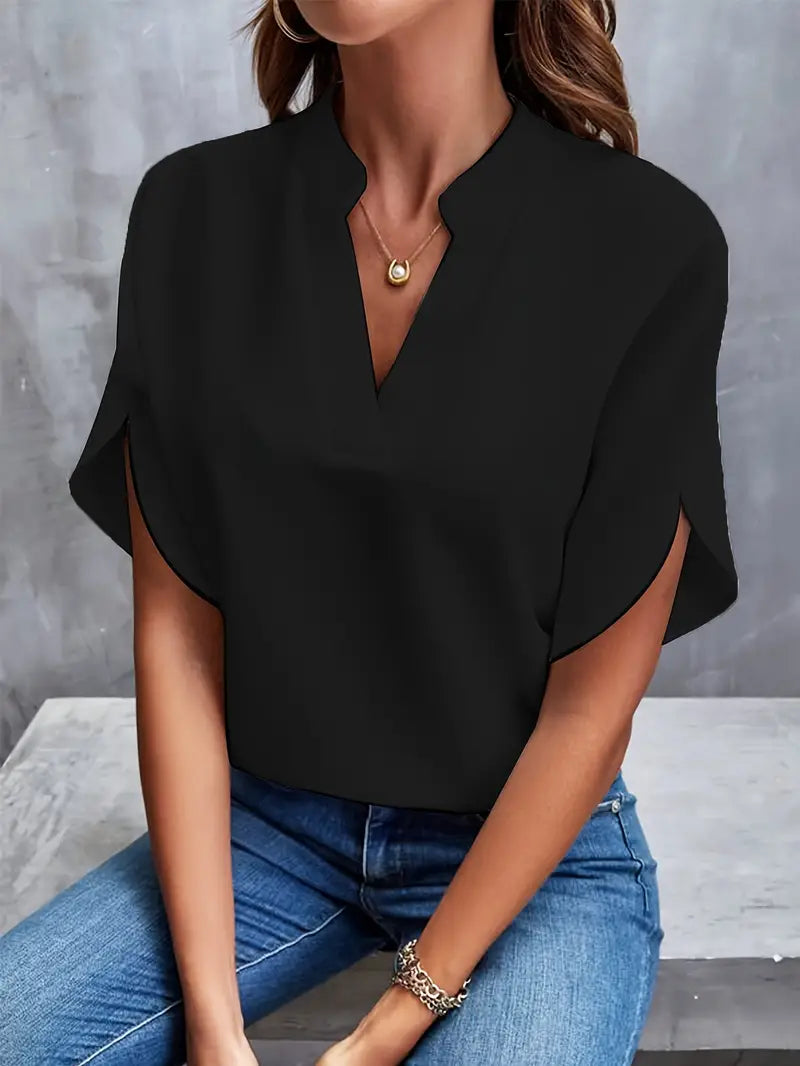 Women’s Relaxed Lightweight Blouse – Elegant Spring Top with Flowing Fit