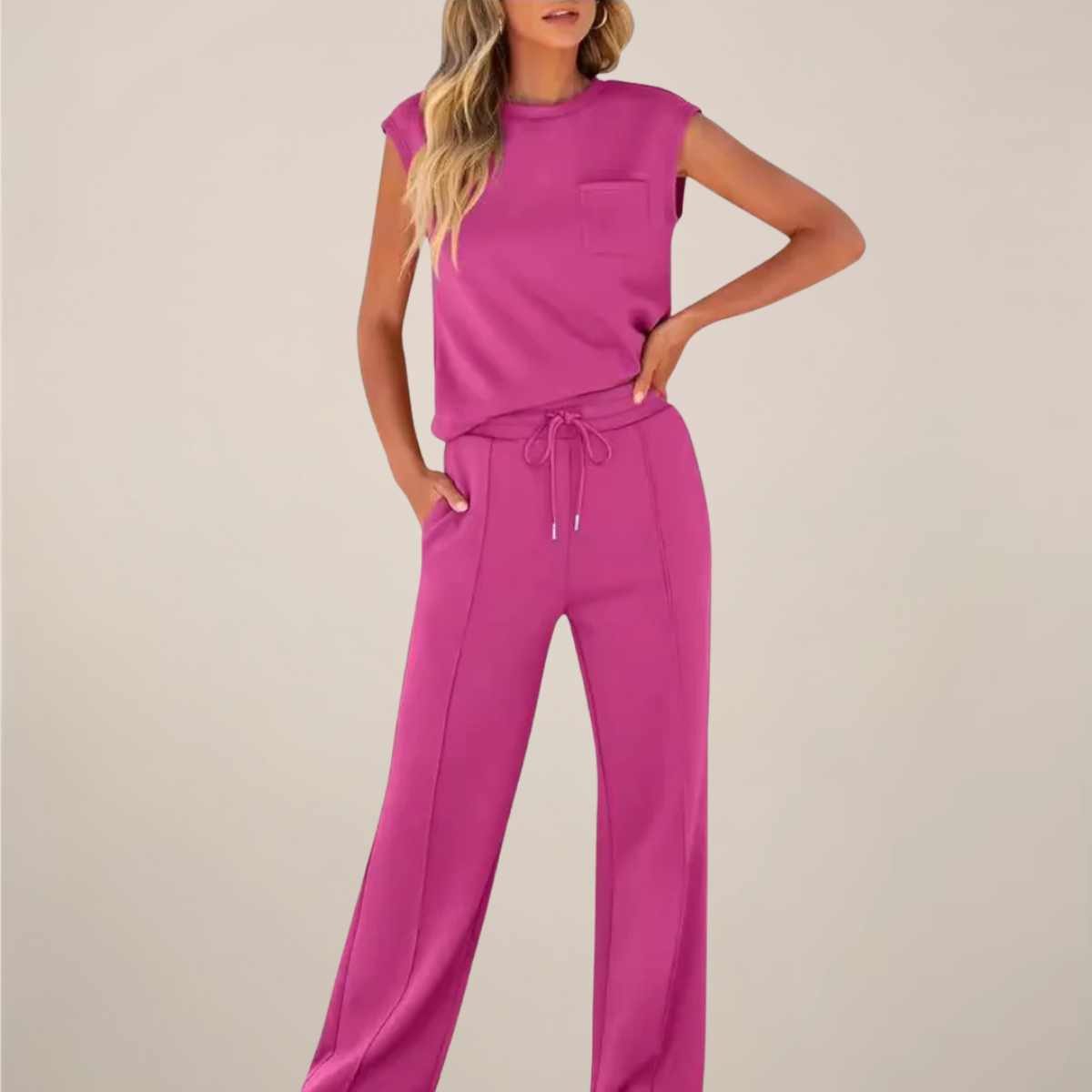 Women’s Relaxed Summer Co-Ord Set – Breezy Fit, Everyday Elegance
