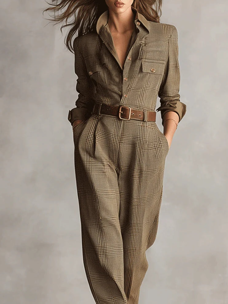 Anna™ || Checked Elegant Jumpsuit