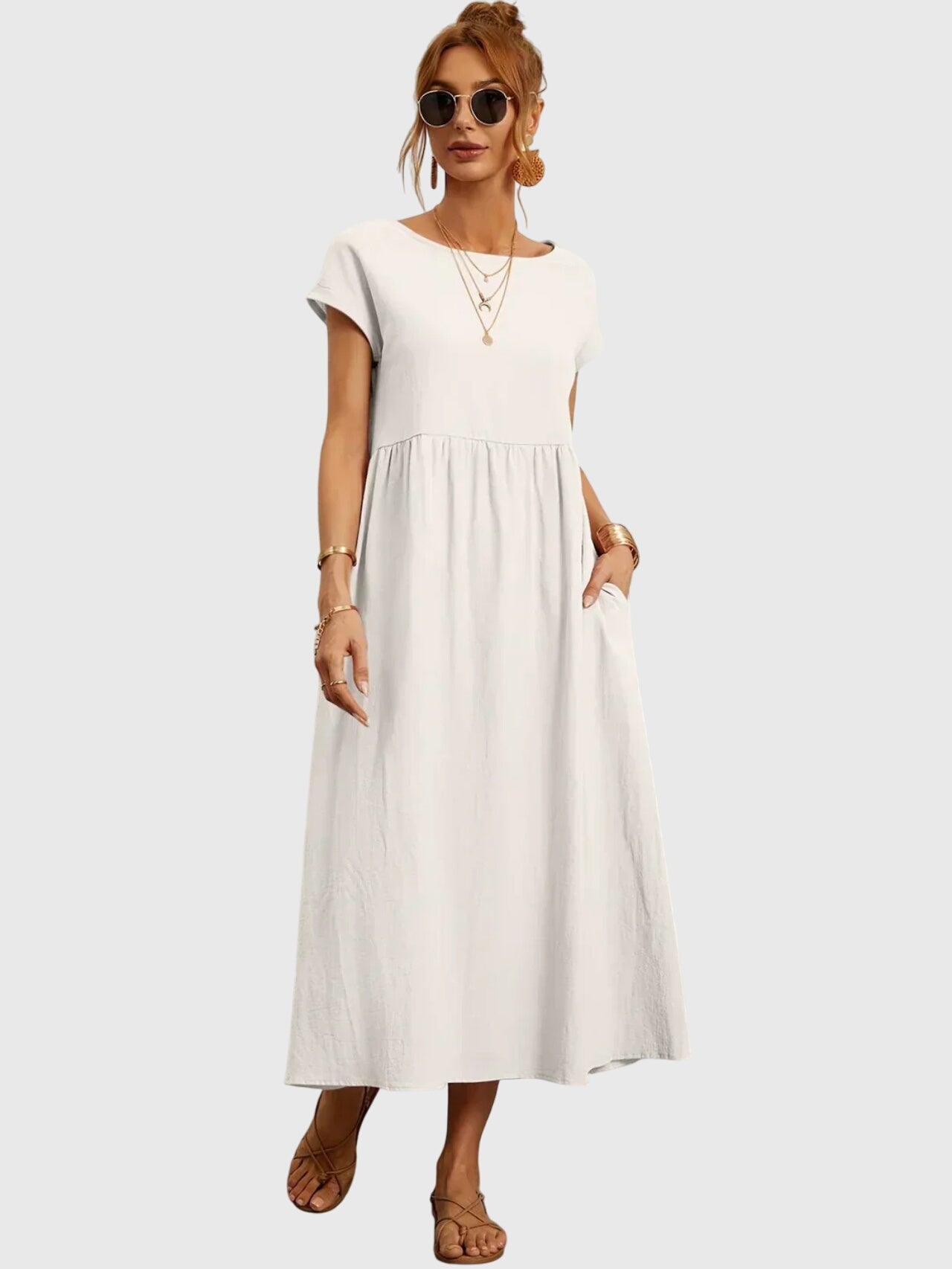 Relaxed Fit Dress – Breathable Fabric & Flattering Silhouette