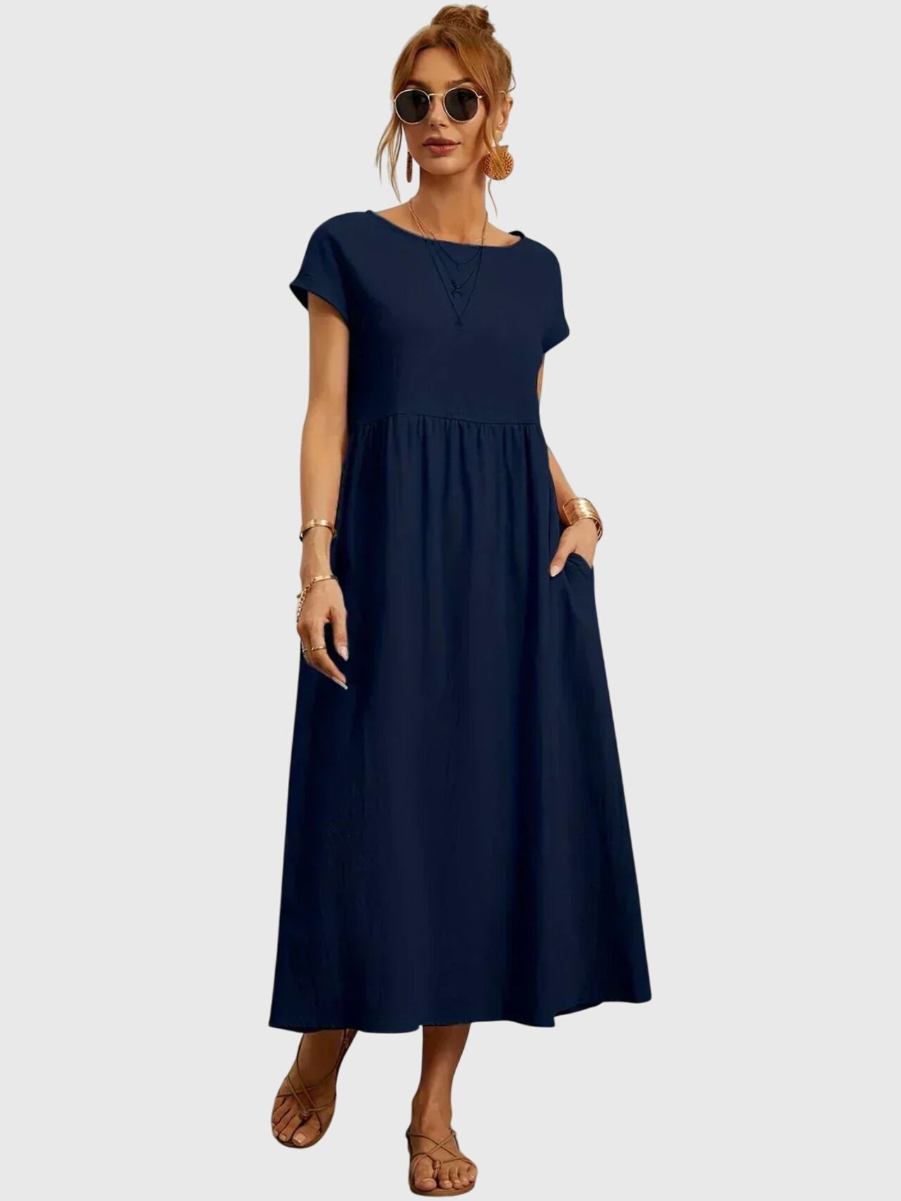 Relaxed Fit Dress – Breathable Fabric & Flattering Silhouette